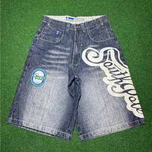 Vintage Y2K Southpole Baggy Jorts Grunge Hip Hop 29 13” Denim Shorts
